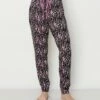 Cheapest 🌟 Jessica Simpson Black & Purple Abstract Leopard Pajama Pants - 👩 Women 🛒