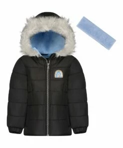 Brand new π€© Jessica Simpson Black Sequin Rainbow Heavyweight Carriann Puffer π§₯ Coat - π§ Girls For Kids π€©