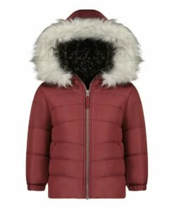 Cheapest β Jessica Simpson Burgundy Heavyweight Hooded Puffer π§₯ Coat - Toddler & π§ Girls For Kids β
