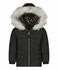Best Sale π Jessica Simpson Black Heavyweight Hooded Puffer π§₯ Coat - π§ Girls For Kids π
