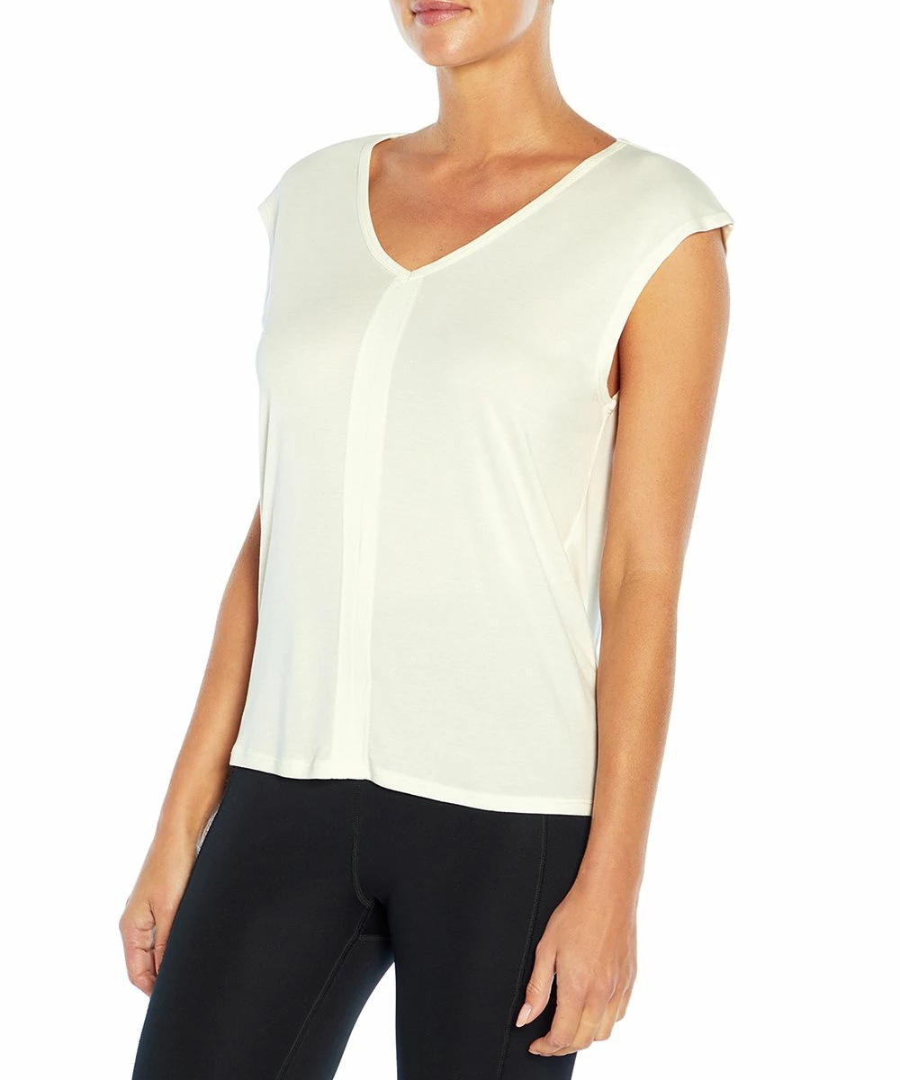 Top 10 π₯° Jessica Simpson Egret Tie-Accent Hattie V-Neck Cap-Sleeve Tee - π© Women π - Image 3