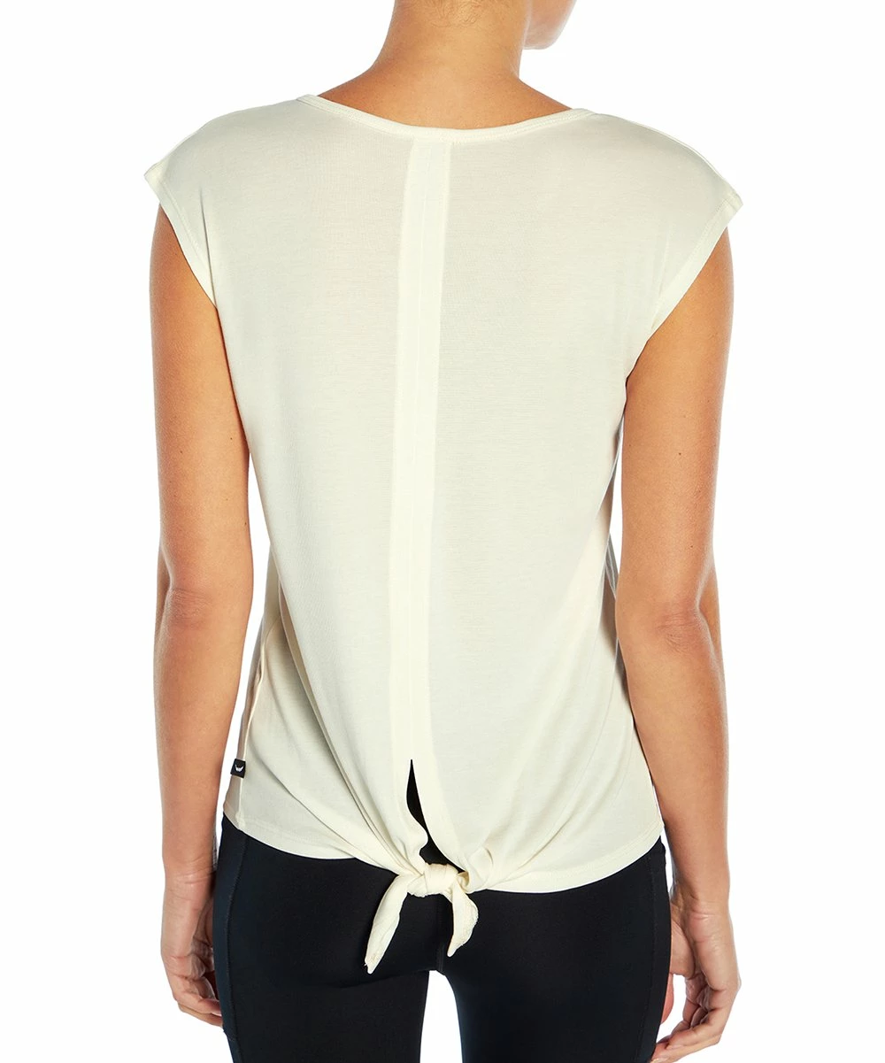Top 10 π₯° Jessica Simpson Egret Tie-Accent Hattie V-Neck Cap-Sleeve Tee - π© Women π