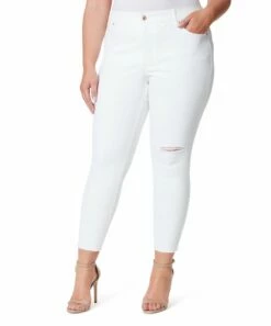Best reviews of 💯 Jessica Simpson White High-Rise Skinny 👖 Jeans - Plus For 👩 Women 🌟