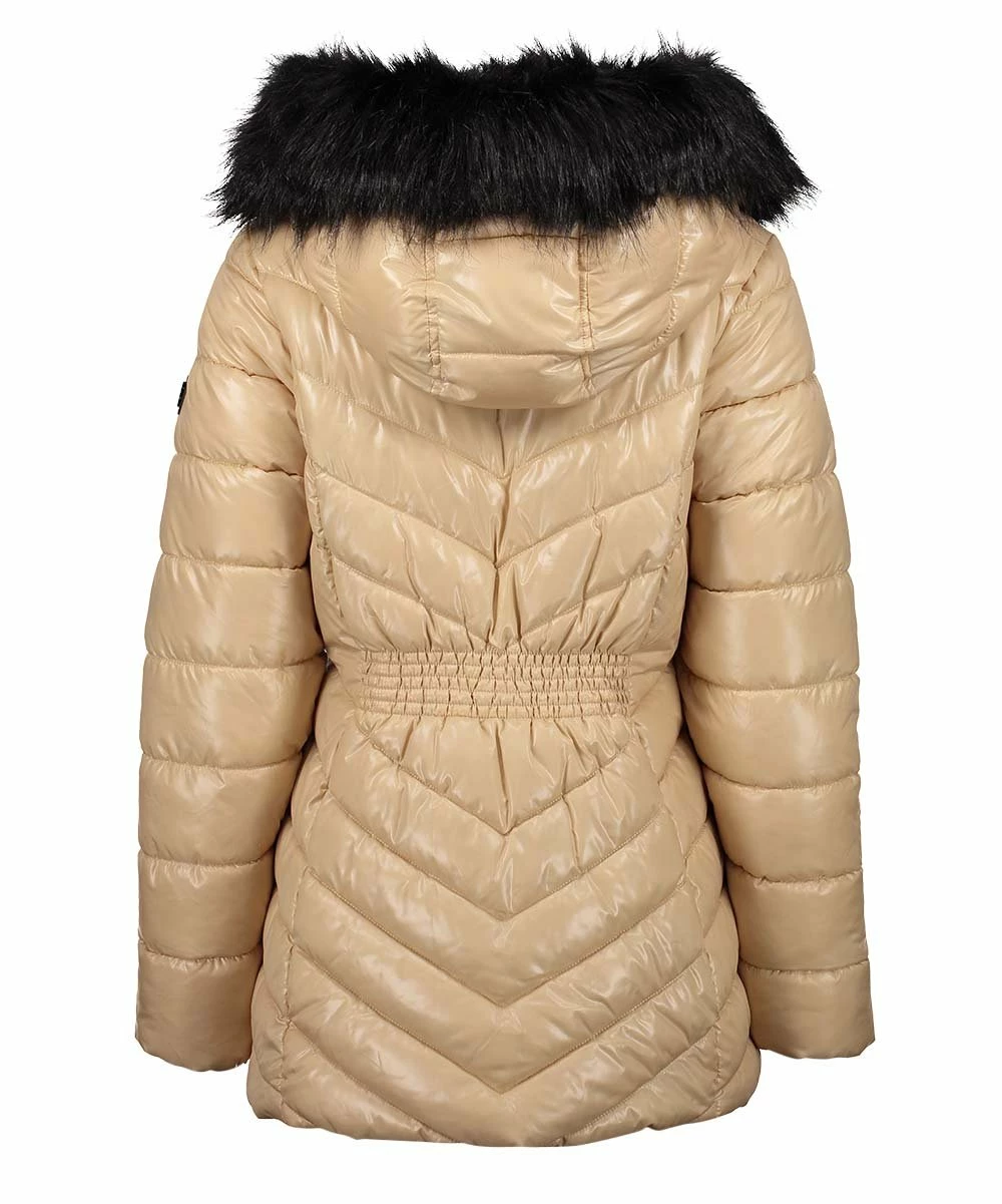 Flash Sale π Jessica Simpson Beige Hooded Hooded Puffer Parka - π© Women & Plus β¨ - Image 2