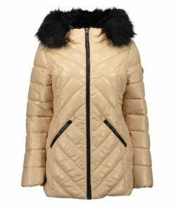 Flash Sale 👍 Jessica Simpson Beige Hooded Hooded Puffer Parka - 👩 Women & Plus ✨