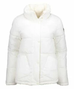 Coupon 🔔 Jessica Simpson Off-White Sherpa Reversible Puffer 🧥 Coat - 👩 Women ⭐