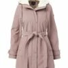 Outlet 😍 Jessica Simpson Mauve Sherpa-Lined A-Line Anorak - 👩 Women ✔️