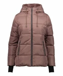 Hot Sale 🎉 Jessica Simpson Dusty Pink Hooded Faux Fur Puffer 🧥 Coat - 👩 Women & Plus ✨