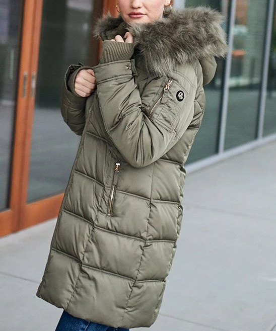 Budget π Jessica Simpson Sage Faux Fur-Trim Long Puffer π§₯ Coat - π© Women & Plus β