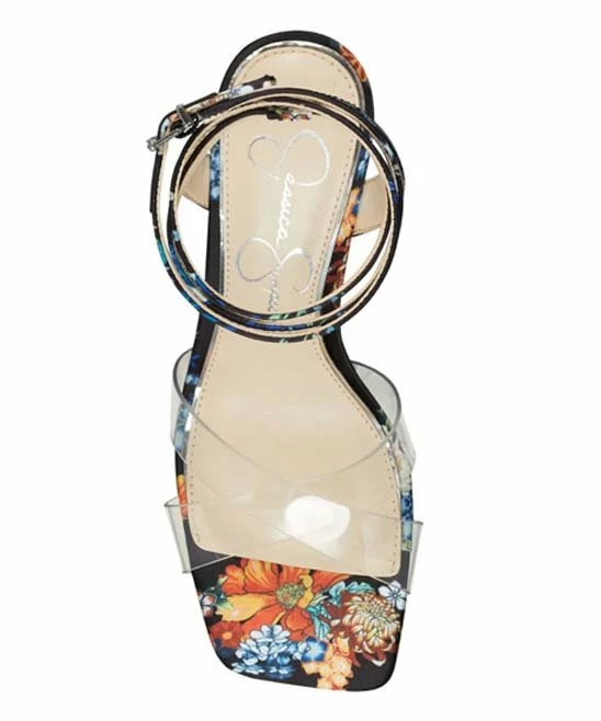 Hot Sale π Jessica Simpson Black & Clear Floral Ankle-Strap Crisscross Wedge π©΄ Sandal - π© Women π 5 Hot Sale π Jessica Simpson Black & Clear Floral Ankle-Strap Crisscross Wedge π©΄ Sandal - π© Women π - Image 5