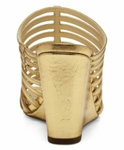 Coupon 🌟 Jessica Simpson Gold Strappy Wedge 🩴 Sandal - 👩 Women 🥰 -Jessica Simpson store zu107153777 alt 4 tm1657123853