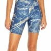 Cheapest 👍 Jessica Simpson Heather Blue Marble Dusk 7'' Bermuda Bike Shorts - 👩 Women ⭐