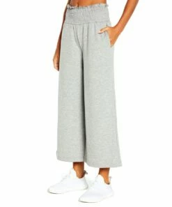 New 💯 Jessica Simpson Light Heather Gray Ruffle Mia Pants - 👩 Women ❤️