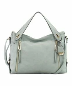 Budget 🥰 Jessica Simpson Iceberg Green Zip-Accent Roxanne Satchel For 👩 Women 🌟