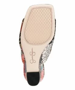Best deal ❤️ Jessica Simpson Black & Pink Floral Aishia Wedge 🩴 Sandal - 👩 Women 😍 -Jessica Simpson store zu108749918 alt 4 tm1662644264