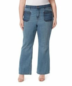 New 😀 Jessica Simpson Blue Overcast Wide-Leg 👖 Jeans - Plus For 👩 Women 🎁