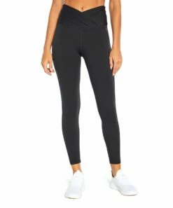 Best Sale 👏 Jessica Simpson Black Avery Tulip High-Waist Leggings - 👩 Women 😍