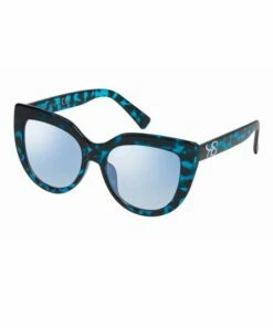 Buy ⭐ Jessica Simpson Blue Tortoise & Blue Fade Cat-Eye 👓 Sunglasses For 👩 Women ✨