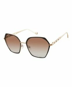 Brand new 🎁 Jessica Simpson Goldtone & Black Oversize 👓 Sunglasses For 👩 Women 👏