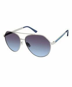 Best reviews of 👏 Jessica Simpson Silvertone & Blue Modified Aviator 👓 Sunglasses For 👩 Women 🤩
