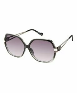 Best deal 🔥 Jessica Simpson Black Fade & Silvertone Oversize 👓 Sunglasses For 👩 Women 🎁