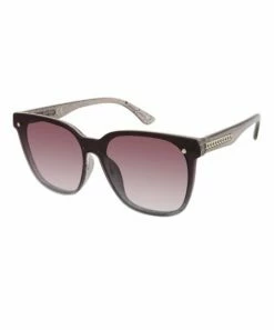 Flash Sale ⭐ Jessica Simpson Smoke Glitter & Gray Fade Glitter-Accent Square 👓 Sunglasses For 👩 Women 👏
