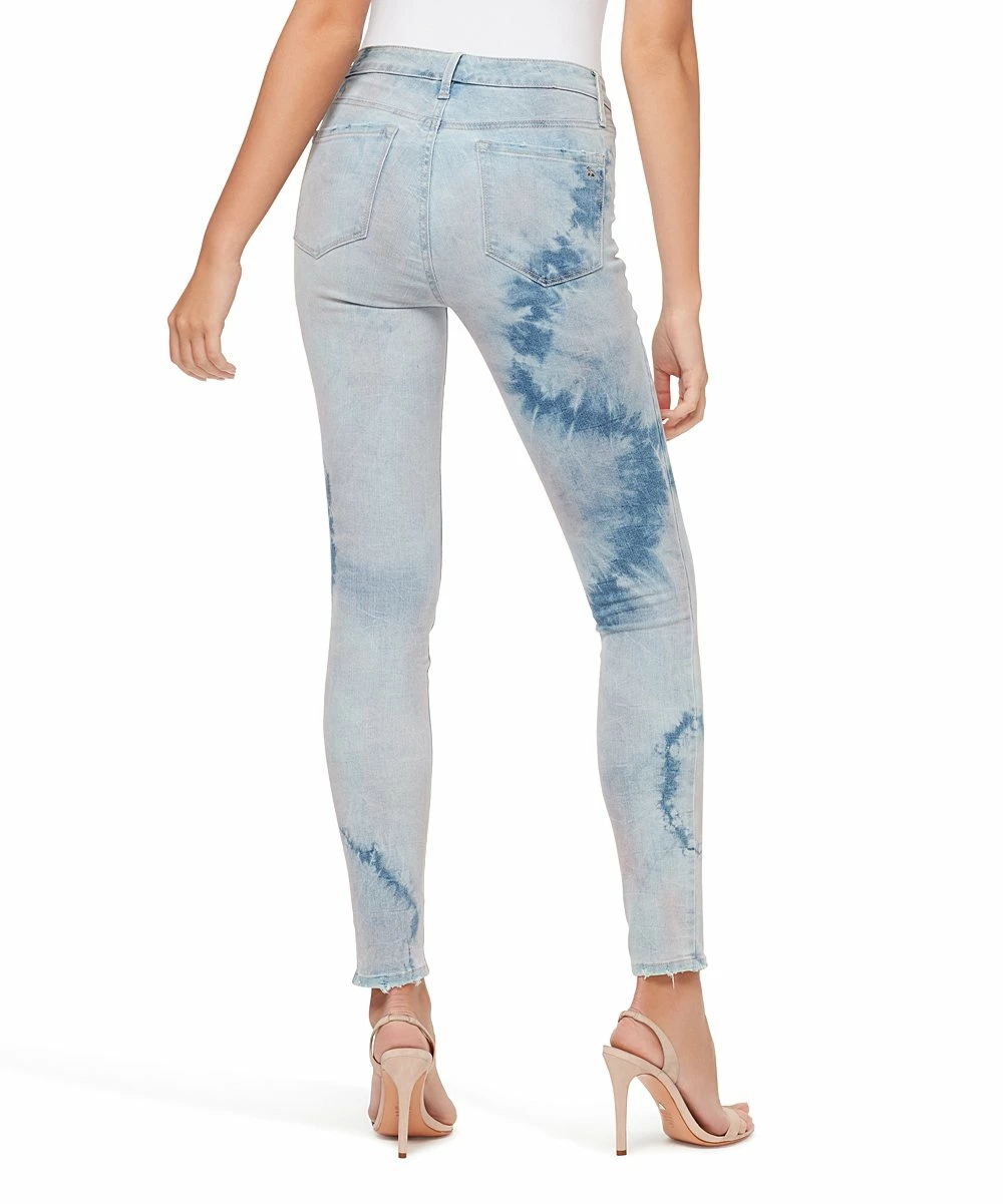 Budget π Jessica Simpson Light Blue Colors Everywhere Tie-Dye Frayed-Hem Kiss Me Crop Skinny π Jeans - π© Women π€© 3 Budget π Jessica Simpson Light Blue Colors Everywhere Tie-Dye Frayed-Hem Kiss Me Crop Skinny π Jeans - π© Women π€© - Image 3