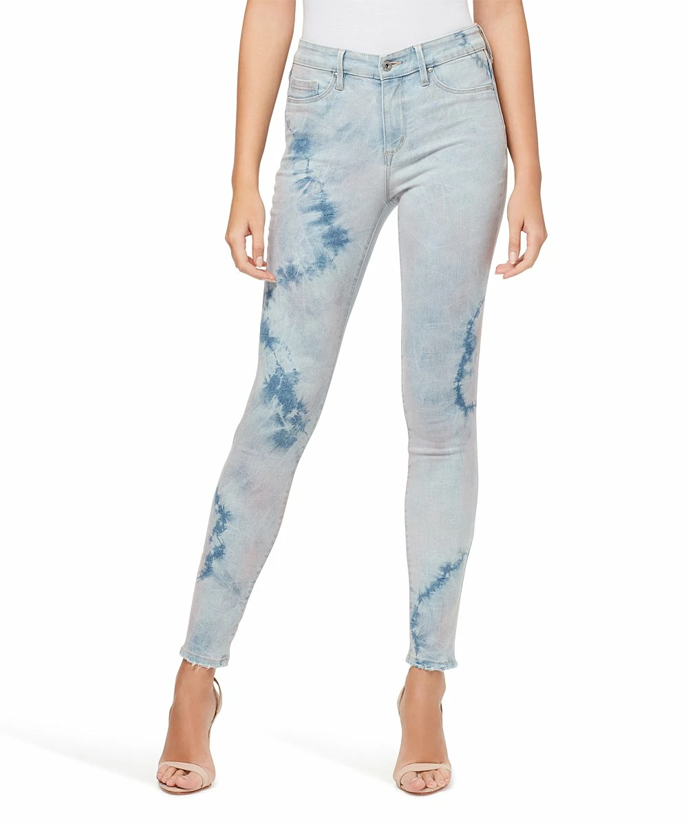 Budget π Jessica Simpson Light Blue Colors Everywhere Tie-Dye Frayed-Hem Kiss Me Crop Skinny π Jeans - π© Women π€© 1 Budget π Jessica Simpson Light Blue Colors Everywhere Tie-Dye Frayed-Hem Kiss Me Crop Skinny π Jeans - π© Women π€©