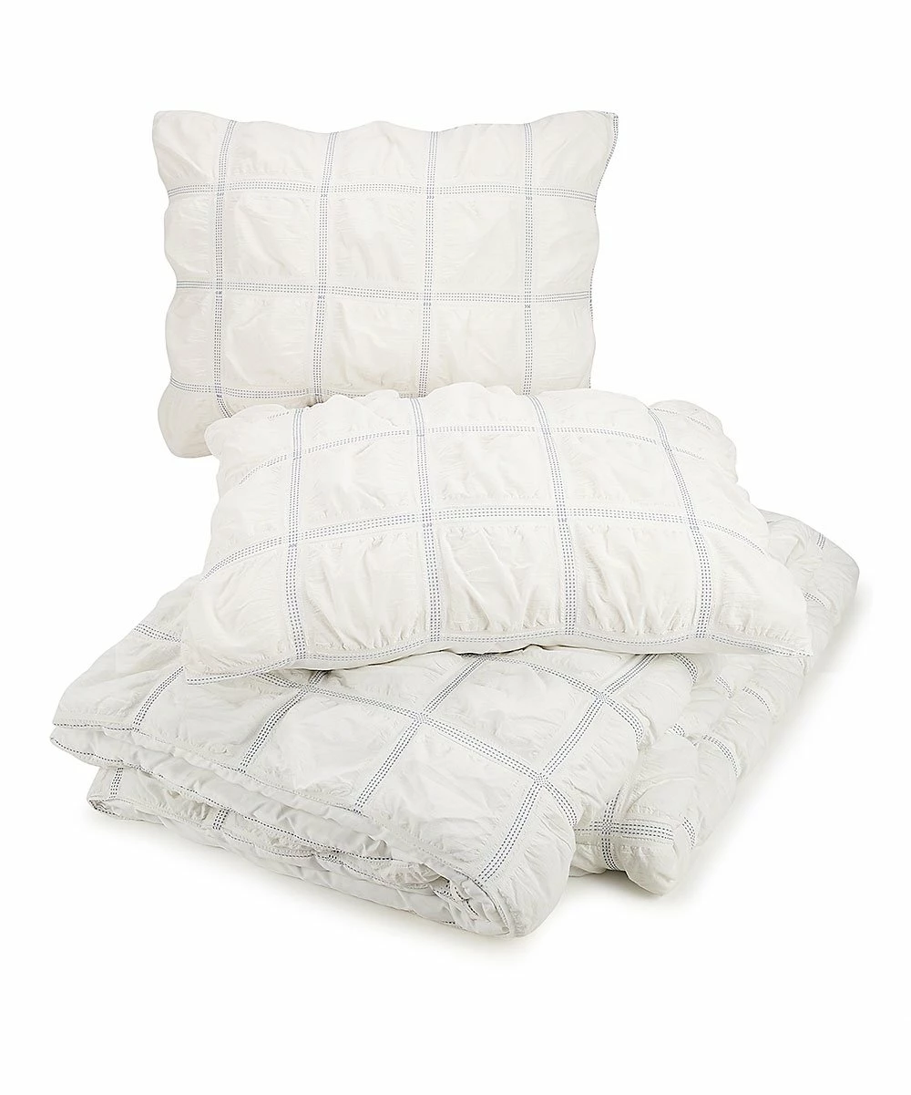 Best Pirce π― Jessica Simpson White & Blue Mykonos Four-Piece Comforter Set For Home & Garden π - Image 5