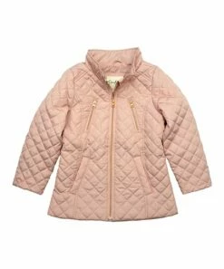 Brand new 😉 Jessica Simpson Collection Pink Quilted Midweight Puffer 🧥 Coat - 👧 Girls For Kids ✔️