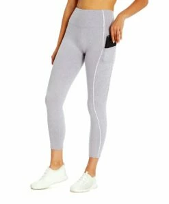 Flash Sale 💯 Jessica Simpson Heather Purple Ash Pocket Carrina Tummy-Control 22'' Leggings - 👩 Women ✨