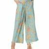 Hot Sale ⭐ Jessica Simpson Paisley Grove Marine Blue Julie Palazzo Pants - 👩 Women 🤩
