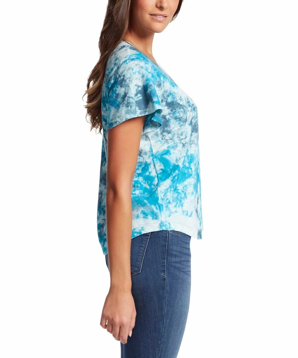 Wholesale βοΈ Jessica Simpson Turkish Tie-Dye Carly Flutter Sleeve Tee - π© Women π― 2 Wholesale βοΈ Jessica Simpson Turkish Tie-Dye Carly Flutter Sleeve Tee - π© Women π― - Image 2